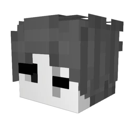 M0stW Minecraft avatar head, 3D render