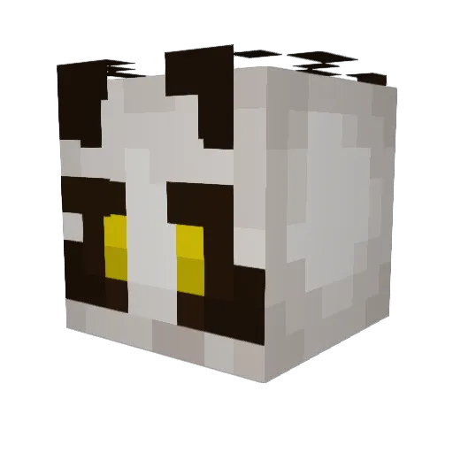 M0thTh3M0th Minecraft avatar head, 3D render