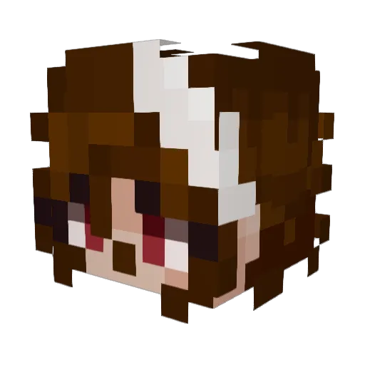 M0thess Minecraft avatar head, 3D render