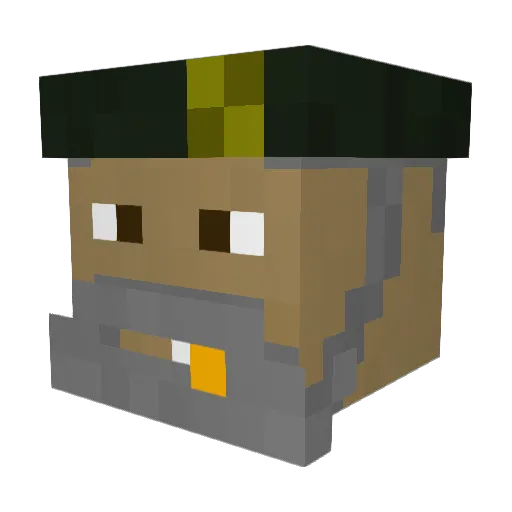 M0xeh Minecraft avatar head, 3D render