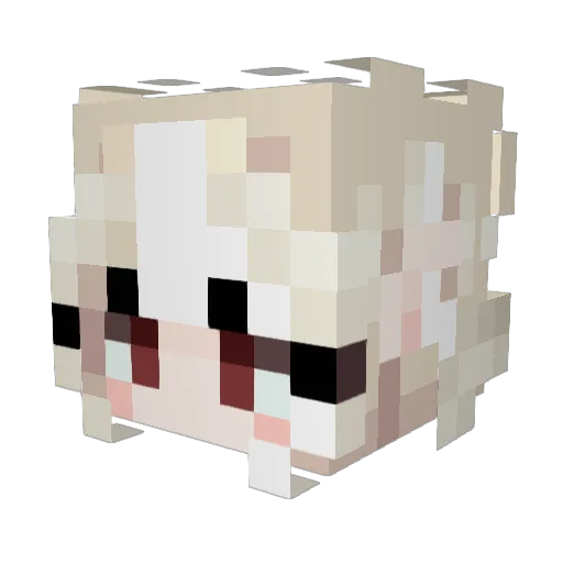 M0xn Minecraft avatar head, 3D render