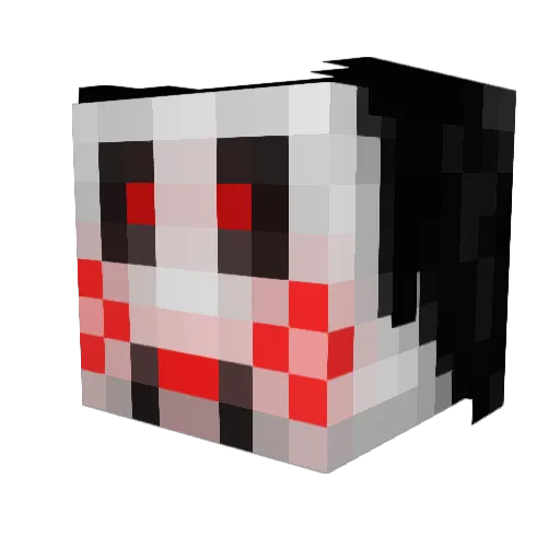 M16Beats Minecraft avatar head, 3D render