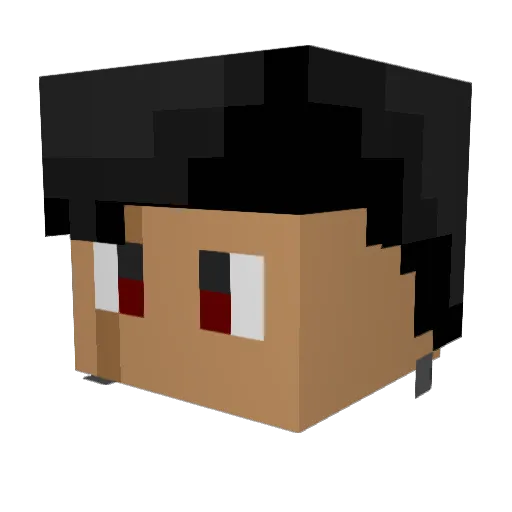 M16TiTans Minecraft avatar head, 3D render