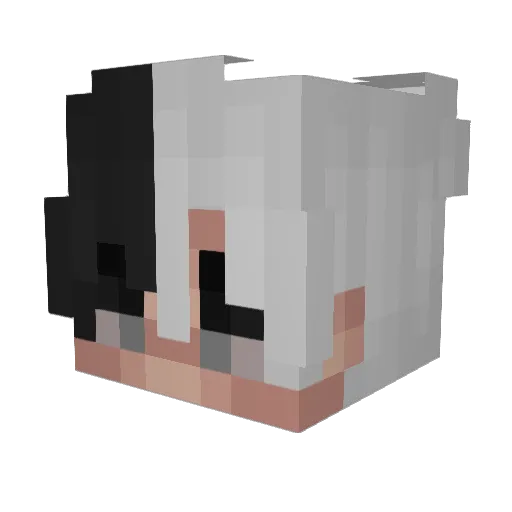 M18_ Minecraft avatar head, 3D render