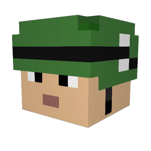 M1A1Thompson98 Minecraft avatar head, 3D render