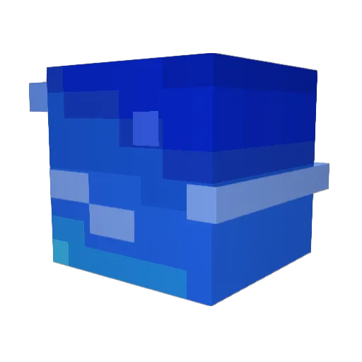 M1CROSLOP Minecraft avatar head, 3D render