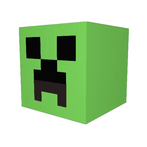 M1Combat Minecraft avatar head, 3D render