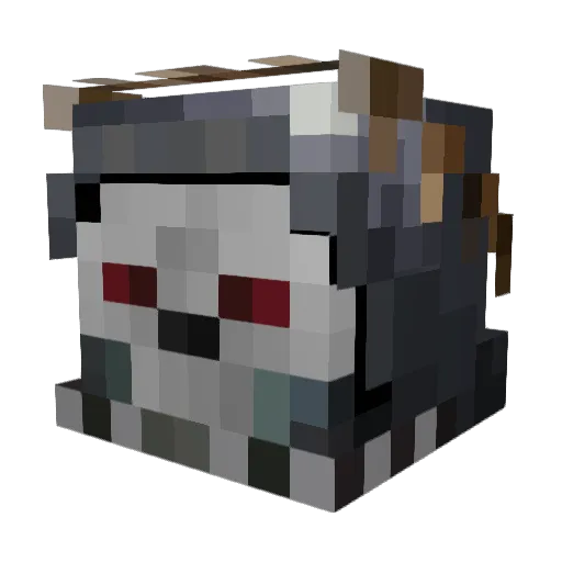 M1FKIRA Minecraft avatar head, 3D render