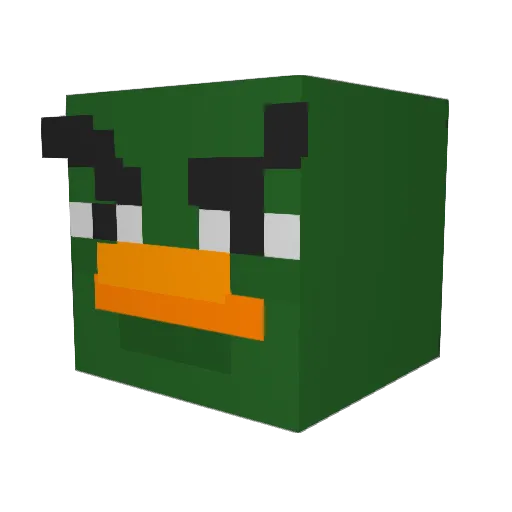 M1JENTA777 Minecraft avatar head, 3D render