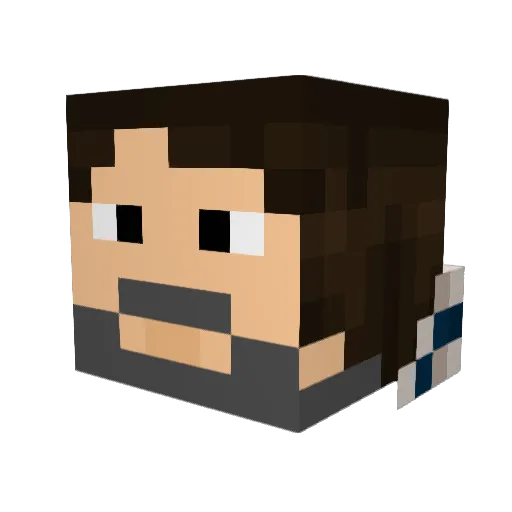 M1K3R5 Minecraft avatar head, 3D render