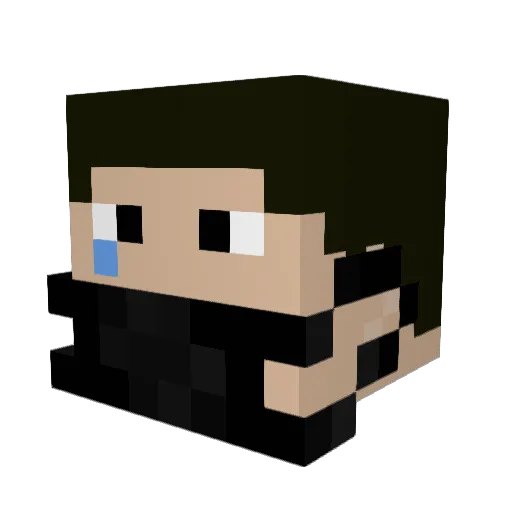 M1KEAL Minecraft avatar head, 3D render