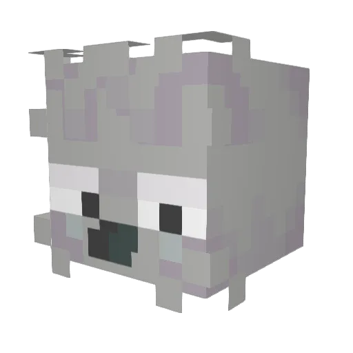 M1KR00 Minecraft avatar head, 3D render