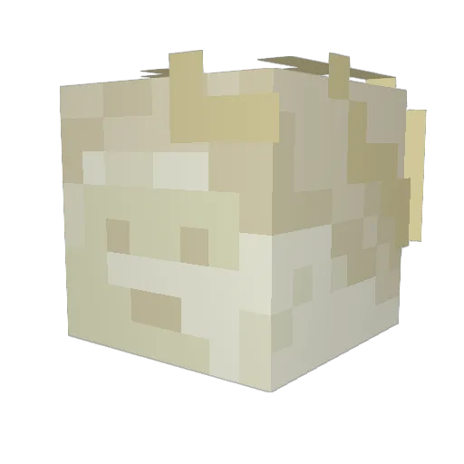 M1KU42O Minecraft avatar head, 3D render