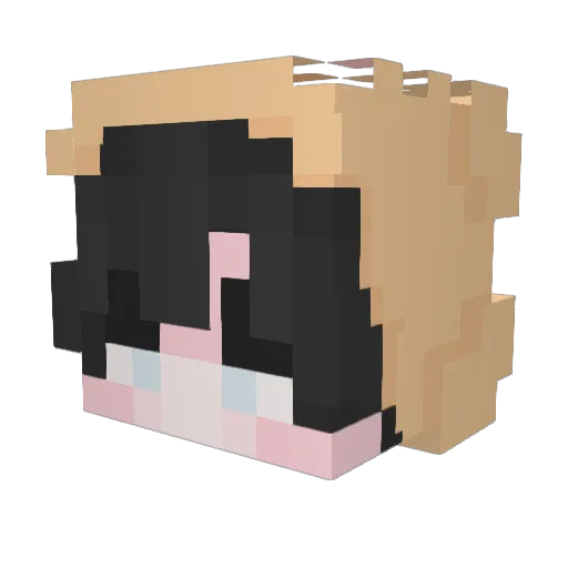 M1KUS3Q Minecraft avatar head, 3D render