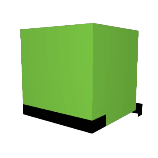 M1K_KILL Minecraft avatar head, 3D render
