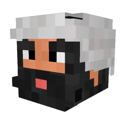 M1Ktrr Minecraft avatar head, 3D render