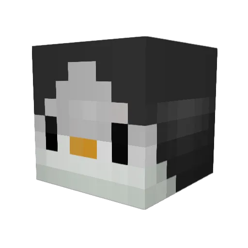 M1L4NO Minecraft avatar head, 3D render