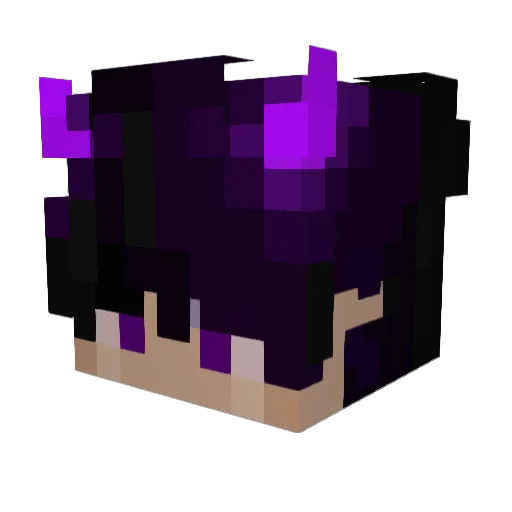 M1LFF Minecraft avatar head, 3D render