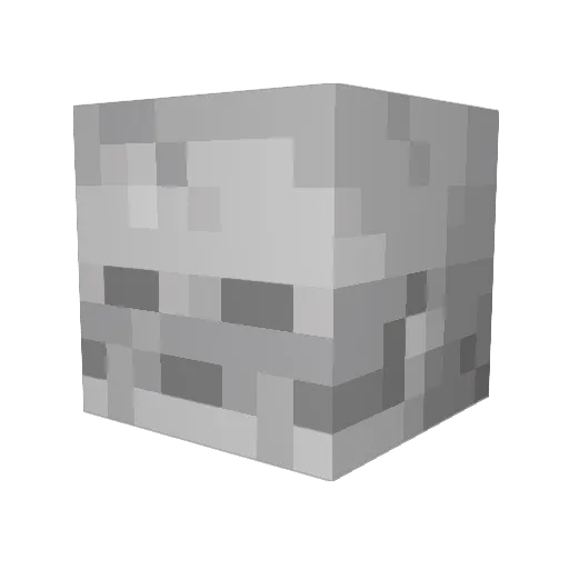 M1LOOMA1NA Minecraft avatar head, 3D render