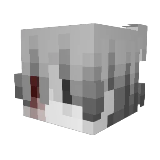 M1LOz Minecraft avatar head, 3D render