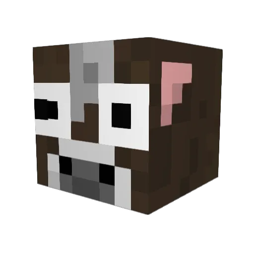 M1M2Cros Minecraft avatar head, 3D render