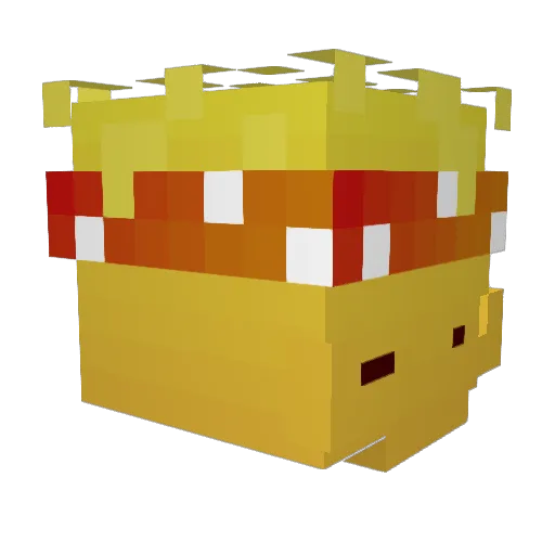 M1MAG Minecraft avatar head, 3D render