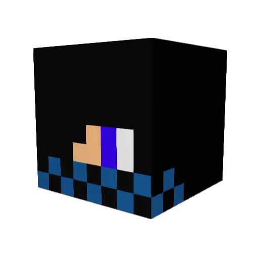 M1N0R4L Minecraft avatar head, 3D render