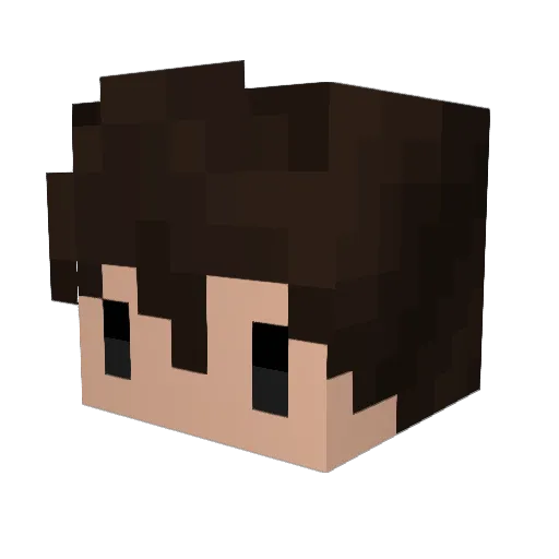 M1N1ME3 Minecraft avatar head, 3D render