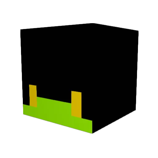 M1N1T0A5T Minecraft avatar head, 3D render