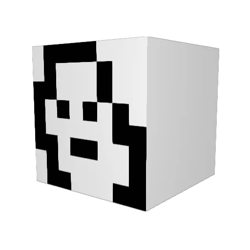 M1N3MY Minecraft avatar head, 3D render