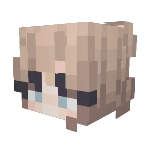 M1NKLON Minecraft avatar head, 3D render
