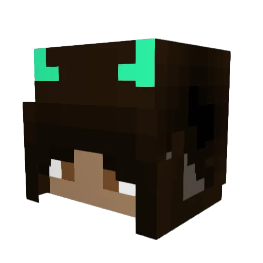 M1NTQ Minecraft avatar head, 3D render