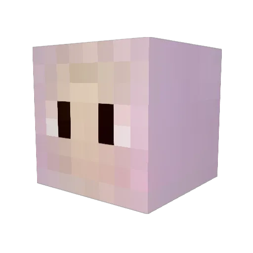 M1SCO Minecraft avatar head, 3D render