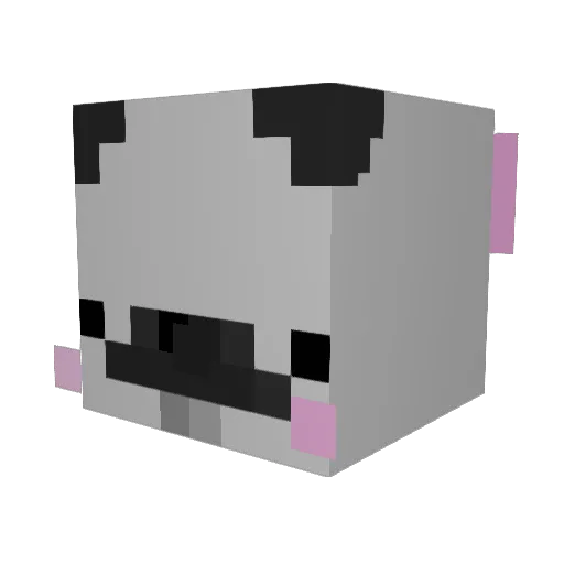 M1SERLY Minecraft avatar head, 3D render