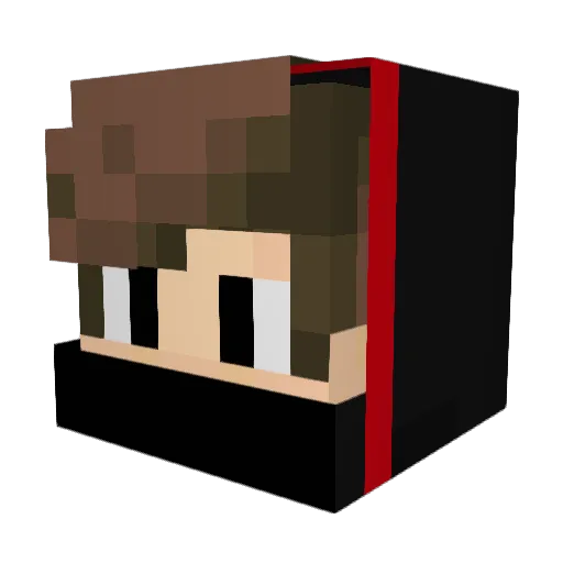 M1SM4tCH Minecraft avatar head, 3D render