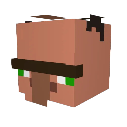 M1STER_J Minecraft avatar head, 3D render