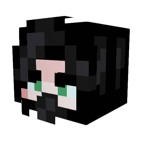 M1STY129 Minecraft avatar head, 3D render