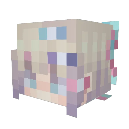M1Tan9 Minecraft avatar head, 3D render