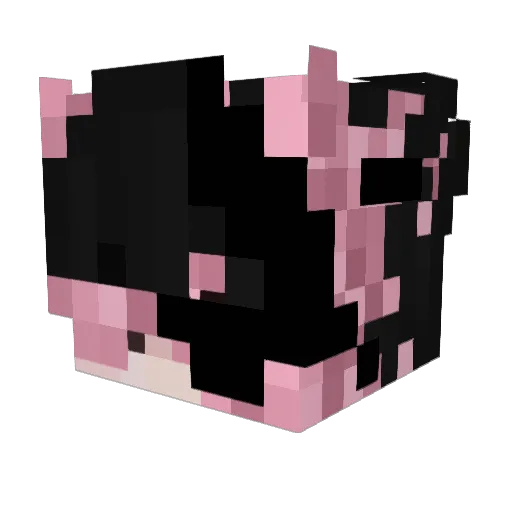 M1YAM0OTO Minecraft avatar head, 3D render