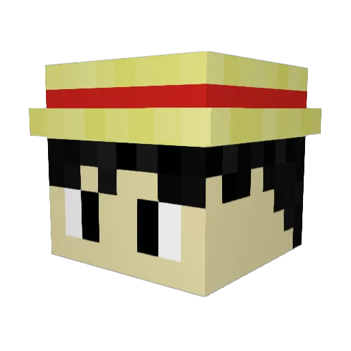 M1cH34L Minecraft avatar head, 3D render