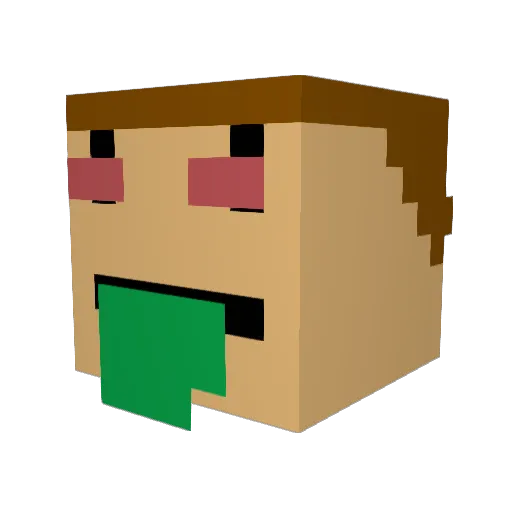 M1chaelllll Minecraft avatar head, 3D render