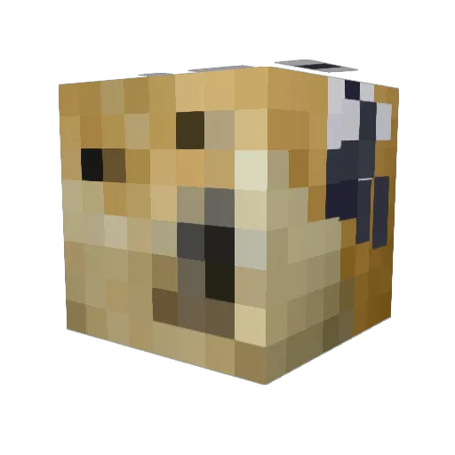 M1ckaela Minecraft avatar head, 3D render