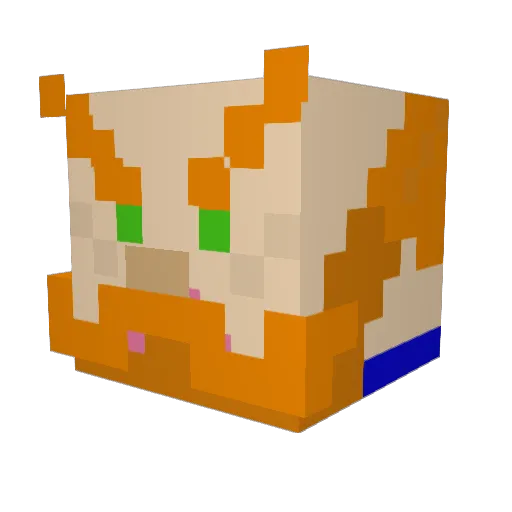M1cstar Minecraft avatar head, 3D render