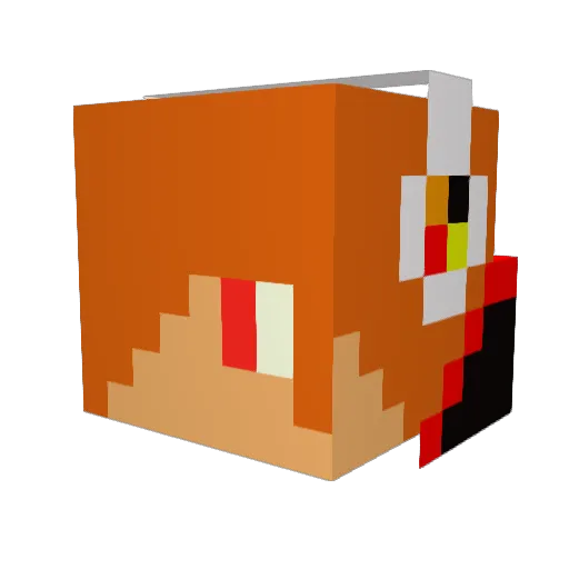 M1dget39 Minecraft avatar head, 3D render