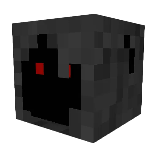 M1dn1ght Minecraft avatar head, 3D render
