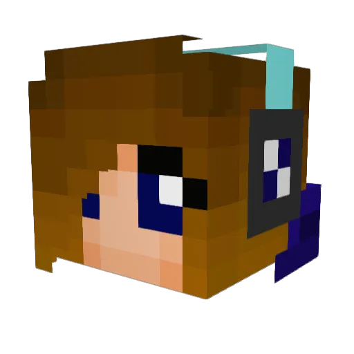 M1dnight101 Minecraft avatar head, 3D render