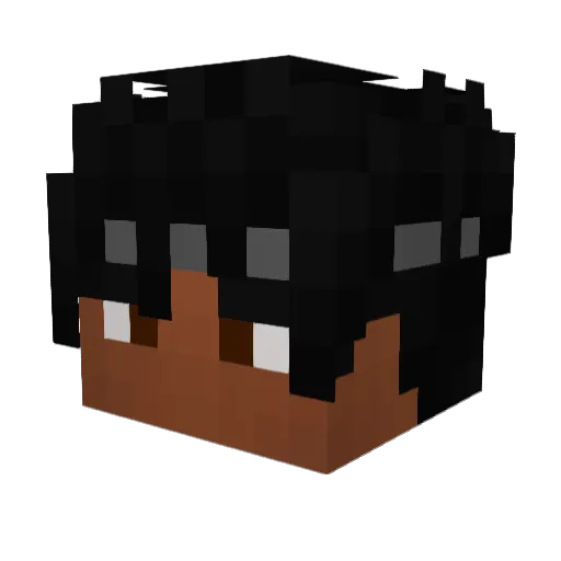 M1dnightq Minecraft avatar head, 3D render