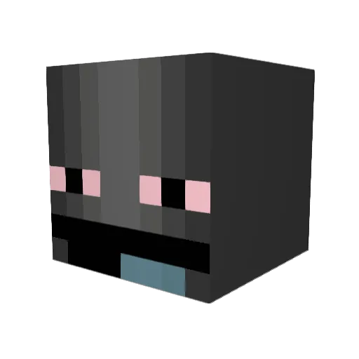 M1ghtiest Minecraft avatar head, 3D render