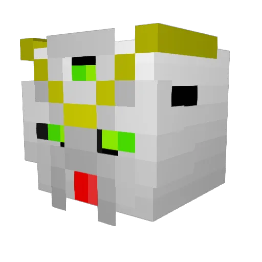 M1ghtyM4ker Minecraft avatar head, 3D render