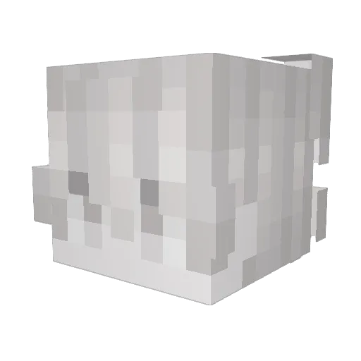 M1hiro Minecraft avatar head, 3D render